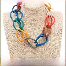 BARWODO New DIY Punk Necklaces For Women Handmade Rubber Gothic Clothing Accessories Designer Party Gift Jewelry Choker Necklace