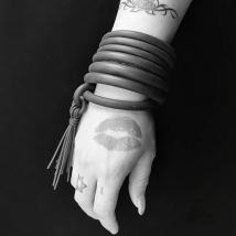 UKEBAY New Tassel Bangles For Women Charm Bracelets Gothic Hand Accessories Gift Lovers Rubber Jewelry Handmade Designer Bangle