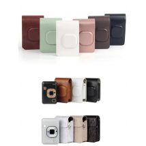 Leather Camera Case Bag with Strap for Fujifilm Instax Liplay