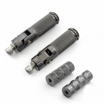Universal Motorcycle Folding Footrests Footpegs Foot Rests Pegs Pedals Set Motorbike Accessories For BMW Honda Yamaha Kawasaki