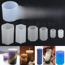 Cylinder Silicone Mold DIY Epoxy Resin Candle Mould Aromatherapy Candle Wax Molds Clay Plaster Craft Casting Mould Home Decor