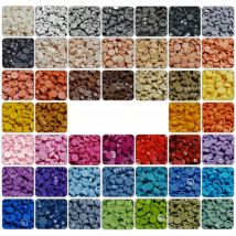 450PCs Plate 1x1 Round Building Block MOC Parts DIY Pixel Art QR Code Brick Mosaic Kids Toys 52Colors Compatible