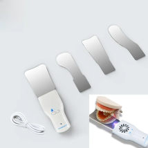 Dental Orthodontic Anti-Fog Mirrors Oral Photography Stainless Steel Mirror with LED Light Occlusal Orthodontic Reflectors