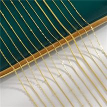 925 Sterling Silver Chain Necklaces 18K Gold Plated Necklaces For Women Jewelry