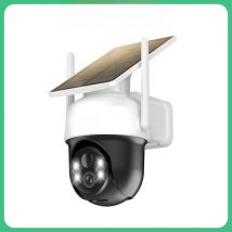 AOSU 3MP 100% Wire-Free Solar WiFi Camera 5000mAh Battery Two-way Audio Security Camera Wireless Solar Panel PTZ CCTV Camera