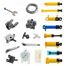 MOC Pneumatic Parts Hose Air Pump Tank Push Rod Putter Switch Cylinder Air Power Bricks Legoeds-Compatible Building Block