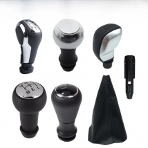 Car Hand Speed Gear Shift Knob Shifter Leather Gaiter Boot  For Citroen C3 C4 C5 C2 Elysee / Peugeot 106 206 206CC 207 307 308