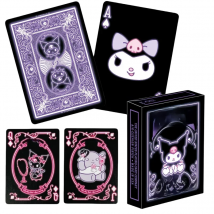 54Pcs/Box Sanrio Cards Kawaii Kuromi Poker Cinnamoroll Card Toys Peripheral Series Party Collection