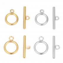 5 Sets Stainless Steel OT Clasp Toggle Clasps for DIY Jewelry Making Necklaces Connectors Bracelets Hooks Crafts Accessories