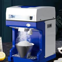 Electric Cube Ice Shaver Granizing Machine 226Kg/H Commercial Snow Cone Chopper Home Slush Crusher Blender Flake Maker