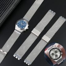 New Milan Metal watch strap For SWATCH YCS YAS YGS IRONY stainless steel watchband 17mm 19mm 20mm men women breathable bracelet