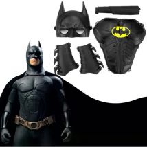 Batmans Cosplay Costume Armor Set With Mask Cloak Rich Accessories for Kid Halloween Children's Gifts Birthday Parties Outfits S