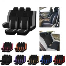 AUTOPLUS Sporty Car Seat Covers Full SetUniversal Size Fit For Most Car SUV Truck Car Accessorie Interior With Airbag Compatible