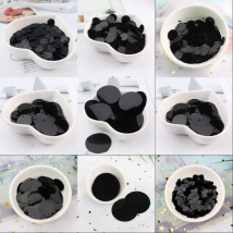 10g/Pack Various Sizes Black Sequins Craft PVC Flat Round Oval Paillettes Women Full Dress DIY Sewing Lentejuelas Accessoriies