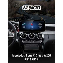 Android 14 Wireless CarPlay For Mercedes Benz C Class W205 GLC X253 2014-2018 Car Screen Radio Multimedia Navigation GPS 4G WiFi