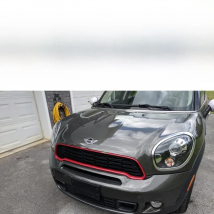 Brand New ABS Plastic UV Protected Mini Ray Style Red Front Grille Surround For mini countryman S R60 Only(1Pcs/set)
