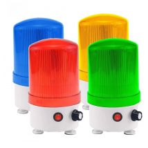 New sound and light alarm 220v24v12v rotary warning light adjustable volume led sound and light integrated alarm indicator light