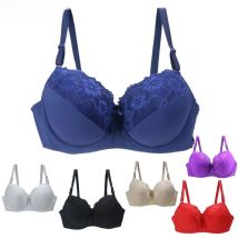 BCDE Cup Bras Sexy Lace Massage Ladies Push Up Brassiere Floral Female lingerie Underwire Women Underwear