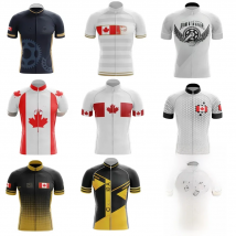 2020 Canada Cycling Jersey Summer Men's Canadian National Team Cycling Clothing Road Race Bike Shirt Bicycle MTB Clothes Maillot