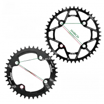 WUZEI 104BCD Round Shape Chainrings 30T 32T 34T 36T 38T 40T 42T 44T 46T 48T 50T 52T Narrow Wide Chain Wheel MTB Bicycle Parts