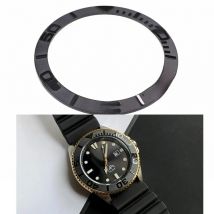 Black Matt Yacht-Master Ceramic Bezel Insert for MDV106-1A MDV106B-2A MDV106G Merlin Scale Ring Insert Replacement MOD
