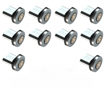 10Pcs Magnetic Tips for Magnetic Cable Micro USB Type C 5 Pin Magnet Replacement Part Plug Phone Dust Plug for Samsung Xiaomi