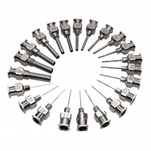 12pcs 1/2 Inch Dispensing Needles 8 9 10 11 12 13 14 15 16 17 18 19 20-30g Stainless-Steel Metal Syringe Dispenser Glue Blunt