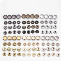 WUTA 20set/pack Brass Leather Snap Fasteners Heavy Duty Poppers Leather Craft Accessory Sewing Button 12.5/15mm 2size For Choose