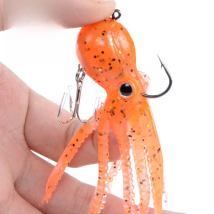MEREDITH Built-in counterweight Fishing Lure 23g 9cm Long Tail Soft Octopus Artificial silicone Soft Bait