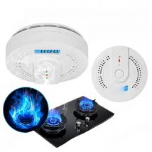 5-1PCS Digital Carbon Monoxide Detector Sound & Light Warning Sensor Battery Powered CO Gas Monitor Meter with LED Indicator