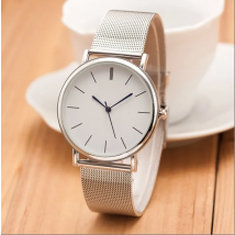2025 New Famous Brand Silver Casual Geneva Quartz Watch Women Metal Mesh Stainless Steel Dress Watches Relogio Feminino Clock