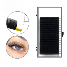 H&L SINCE 1990 20Rows Faux Individual Lashes Maquiagem Cilios for Professionals Matte Black Soft Eyelash Extension Thin Tape