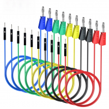 Dupont Silicone Jumper Cable Male/Female To Stackable Banana Plug 26AWG Wire For Breadboard Oscilloscope Electronic DIY Test Kit