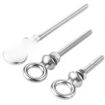 1 Pc Marine Grade 316 Stainless Steel Long Lifting Eye Bolt Eyebolts With Nuts & Washers Set Boats Screw M6*40 M6*60 M6*80 M8*60