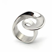 Ring Fashion Jewelry Novel Stainless Steel Irregular Ring Women Silver Color Cocktail Party Finger Ring