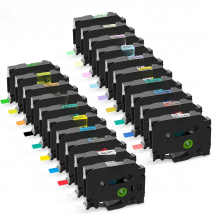 Labelife 5PCS TZe231 Label Tape Mix Colors Compatible for P touch Label Maker Tape 12mm Laminated Waterproof 231 241 251 631 641