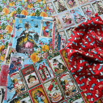 Patchwork Cotton Fabric Plant Flower Handmade DIY Clothing Digital Printing by Half Meter