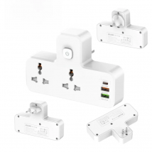 LDNIO Power Strip Plug 2500W Extension Adapter 2AC Universal Travel Adapter EU UK US Electrical Sockets With Switches Night Lamp