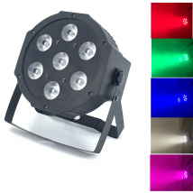 7x12W LED Flat SlimPar Quad Light 4in1  LED DJ Wash Light Stage Uplighting No Noise