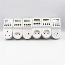 EU US UK small screen timer  timing switch socket electronic timer wall electric socket digital BR FR AU