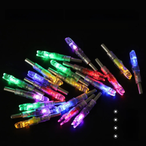6Pcs/Lot LED Lighted Arrow Tail Light Up Nocks Fit 4.2/5.2/6.2/7.6mm Arrow Shaft for Archery, Hunting & Shooting