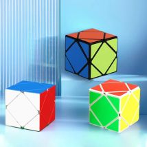 SENGSO Skewb Speed Cube Stickerless Skewb Black/White sticker Magic Cube Puzzle Collection Toys for Kids Teens Easter Day Gift