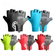 Giyo Short Cycling Gloves Fingerless Gloves Anti-slip Bicycle Lycra Fabric Half Finger Mitten for Mtb Road Bike Sports Racing