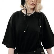 Harajuku Oversized Streetwear Men's Tshirt Спаси и Сохрани Graphic Print Clothing Cotton Hip Hop Punk Short Sleeve Tops Goth Y2k