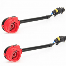 2pcs D2 D2S Wire Plug Cable Connectors D2S socket base adapter D2R D2C HID Wiring Harness AMP adapter Converter
