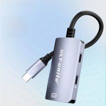 8K60Hz USB C to C Converter for XREAL nreal,Switch,StemDeck,Thunderbird Air plus Type C AR Glass Adapter PD100W Power Conversion