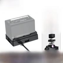 Toprig BC08 BP-A Mounting Plate Battery Charger for Canon BP-A Type Batteries, with USB-A USB-C D-Tap, PD Out Ports, PD