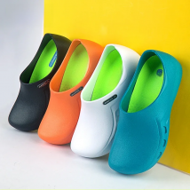 ANNO Soft Doctors Nurses Anti-slip Protective Clogs Operating Room Slippers Chef Work Flat Hospital Foot Wear with Shoes Pad
