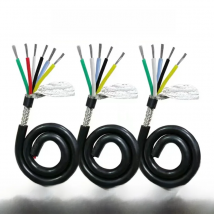 Silicone Shielded Cable 22/20/18/17/15/13AWG 2/3/4/5/6/7/8 Core High Temperature 180℃ Soft Multi-color Core Control Signal Wire