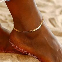 Stainless Steel Snake Chain Anklet for Women Summer Beach Gold Plated Anklets Fashion Jewelry Dropshipping Wholesale
